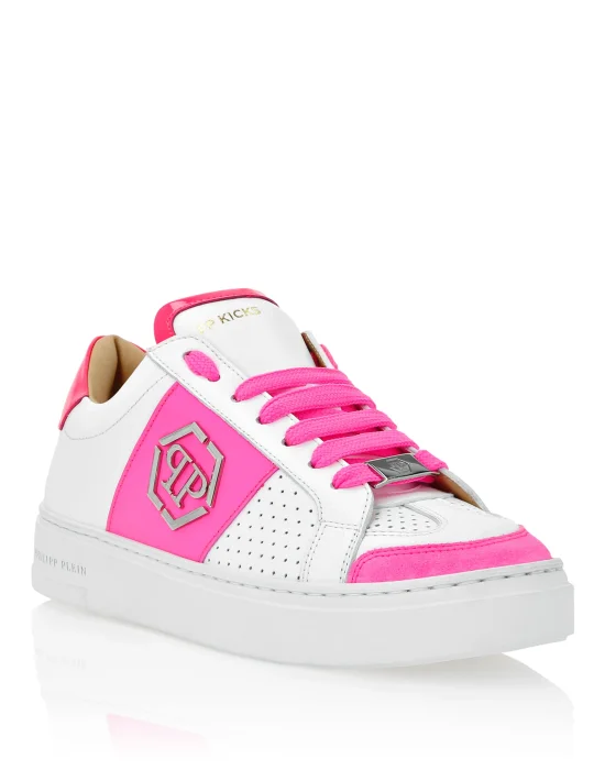 Mix Leather  Lo-Top Sneakers
