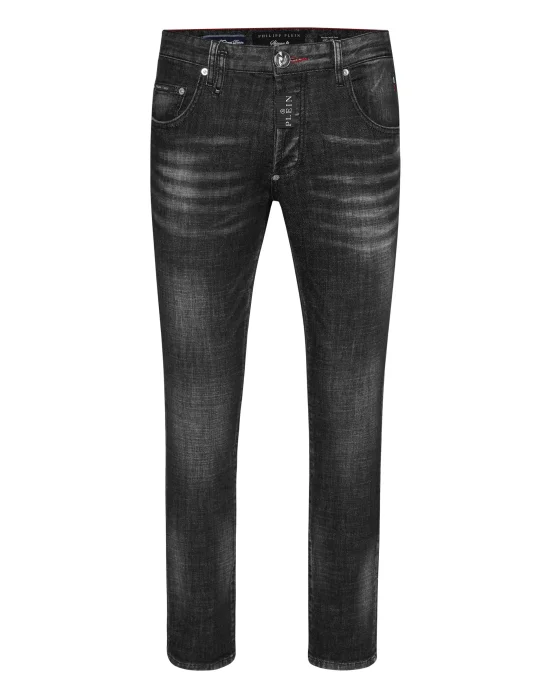 Denim Skinny Fit Trousers Hexagon