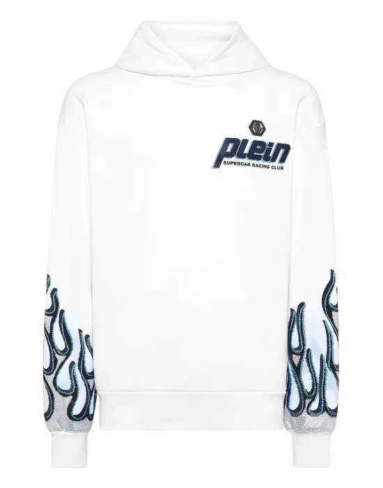 Hoodie Sweatshirt LS Flame Racing
