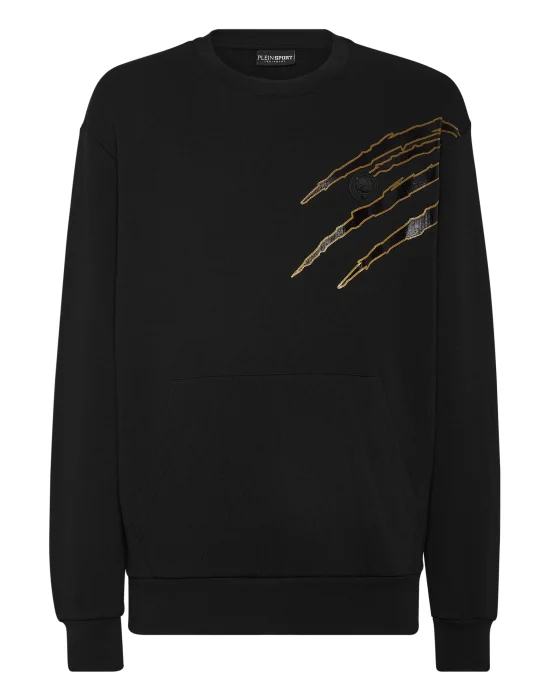 Cotton Sweatshirt Round Neck LS Lamina Scratch