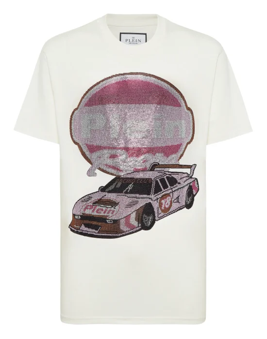 Jersey T-shirt Round Neck SS Strass Cars Racing
