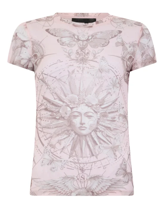 Tulle Sexy Pure Fit T-Shirt Butterfly Tattoo