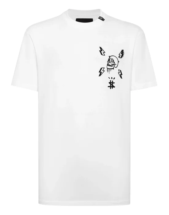 T-shirt Round Neck SS print Skull