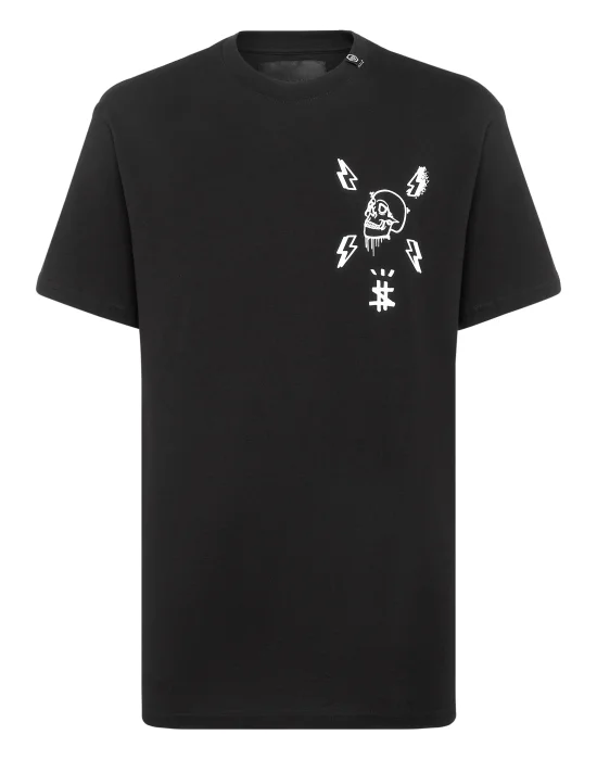 T-shirt Round Neck SS print Skull