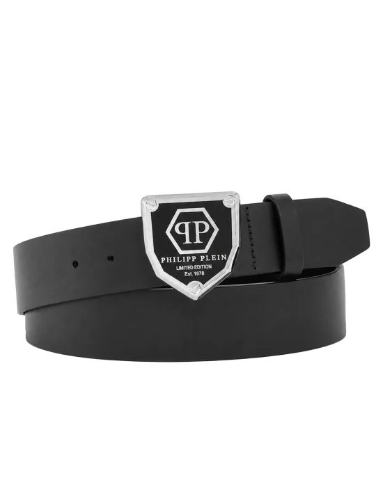 Leather Belt Hexagon