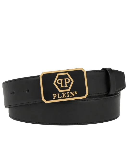 Leather Belt Hexagon