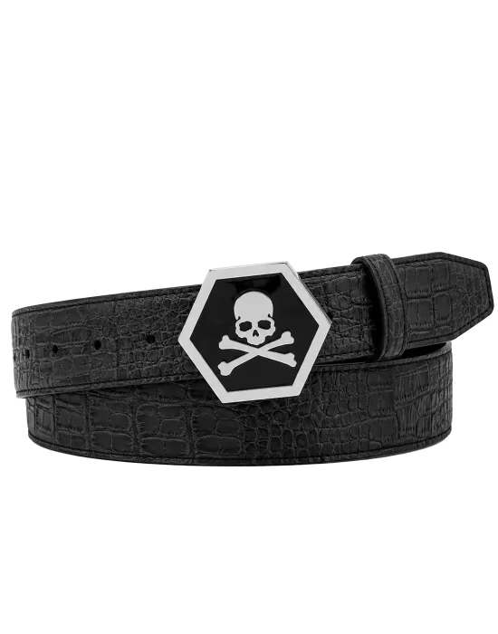 Leather Belt Skull Cocco