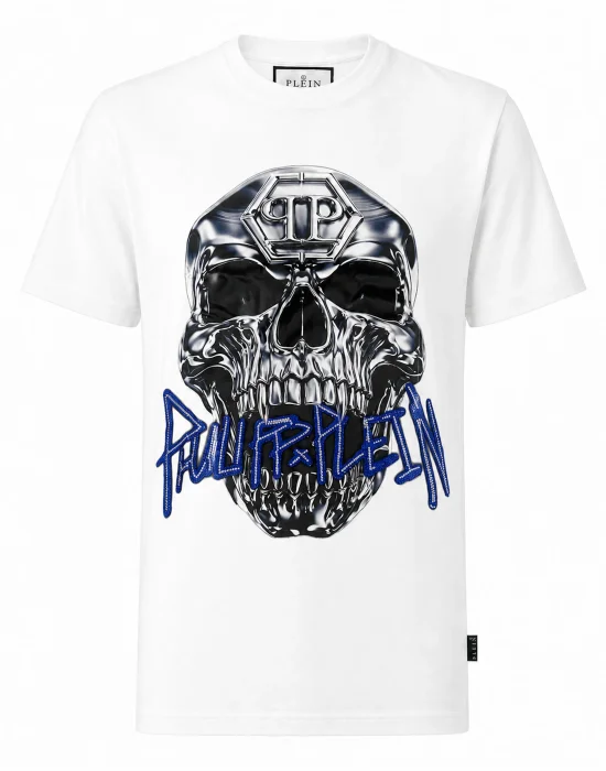 Jersey T-Shirt Skull Metallic Neon