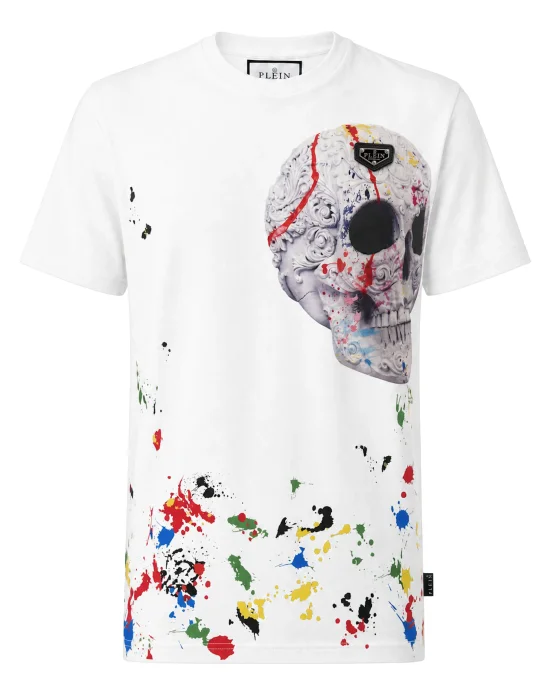 Jersey T-Shirt Skull Dripping