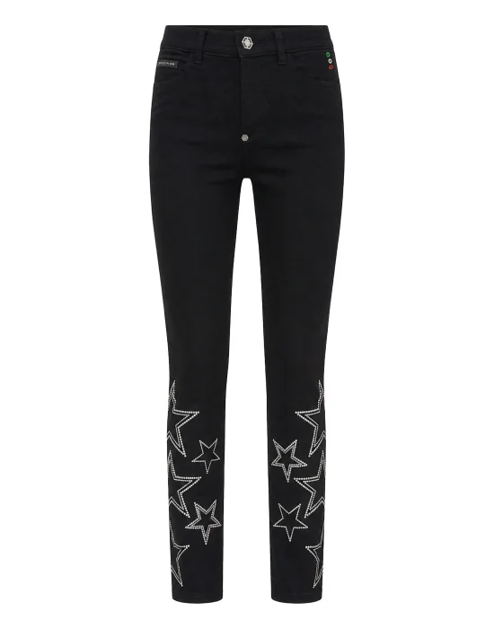 Slim Fit Jeans Star Studs And Strass