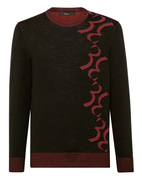 Pullover Round Neck LS Double B