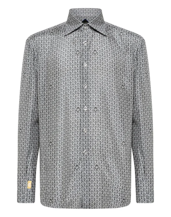 Shirt Gold Cut LS Flavio/Watch Flowers