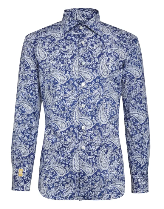 Shirt Gold Cut LS Flavio/Watch Paisley