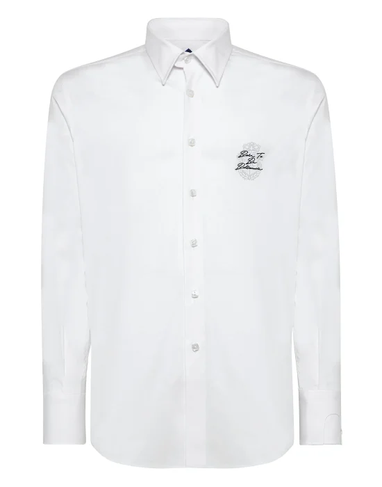 Shirt Silver Cut LS Milano/Watch Crest