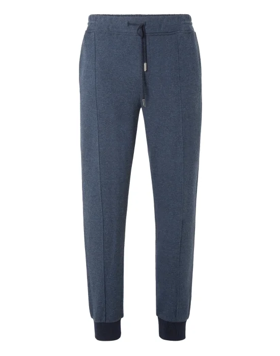 Cotton and Cashmere Jogging Trousers Crest