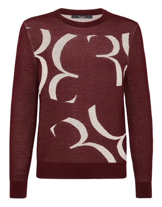 Pullover Round Neck LS Double B