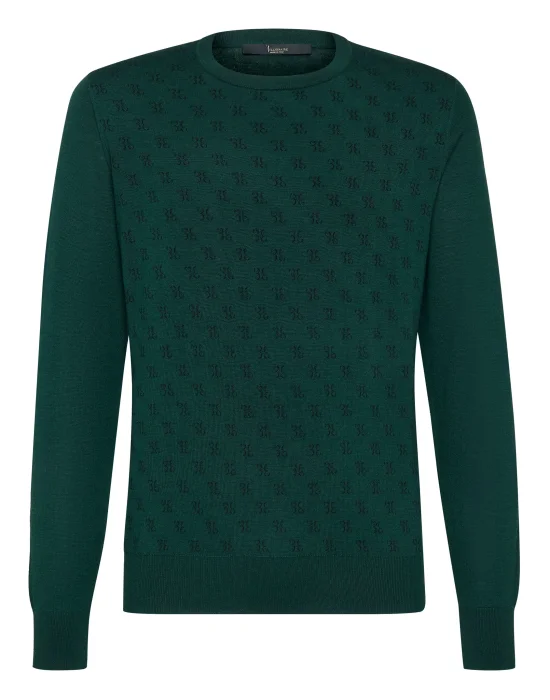 Pullover Round Neck LS Double B