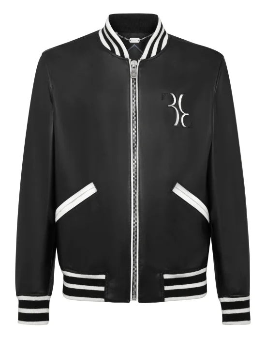 Leather Bomber Double B
