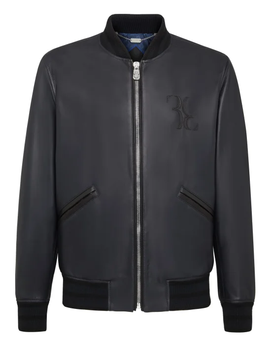 Leather Bomber Double B