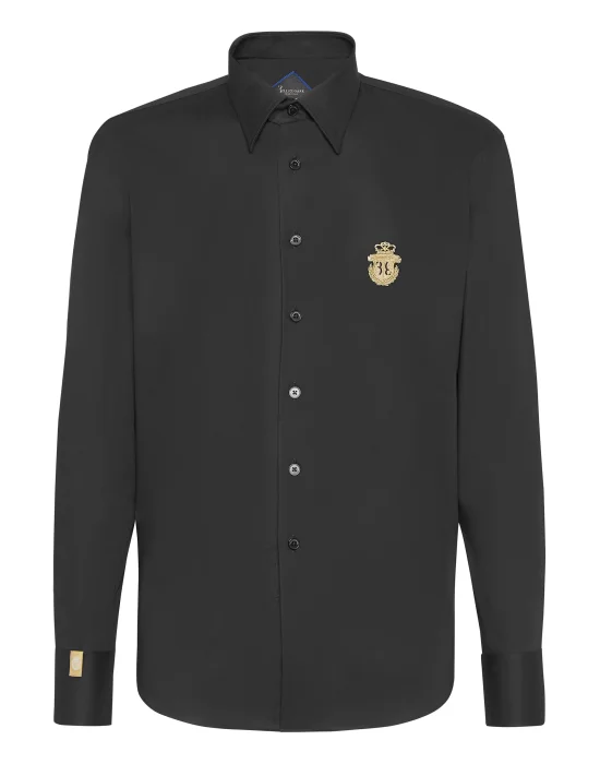 Shirt Gold Cut LS/Milano Crest