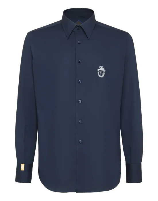 Shirt Gold Cut LS/Milano Crest