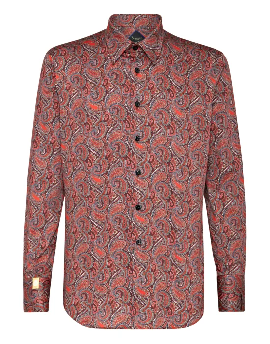 Shirt Silver Cut LS/Milano Paisley