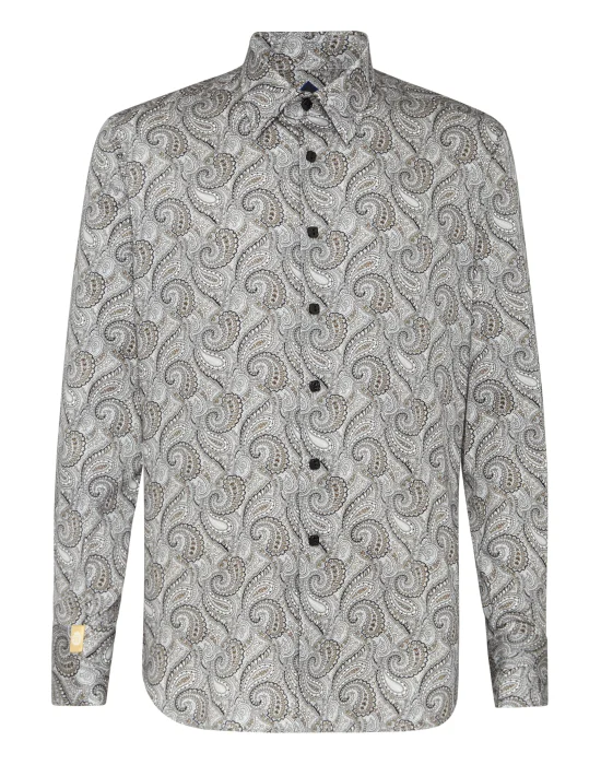 Shirt Gold Cut LS/Milano Paisley