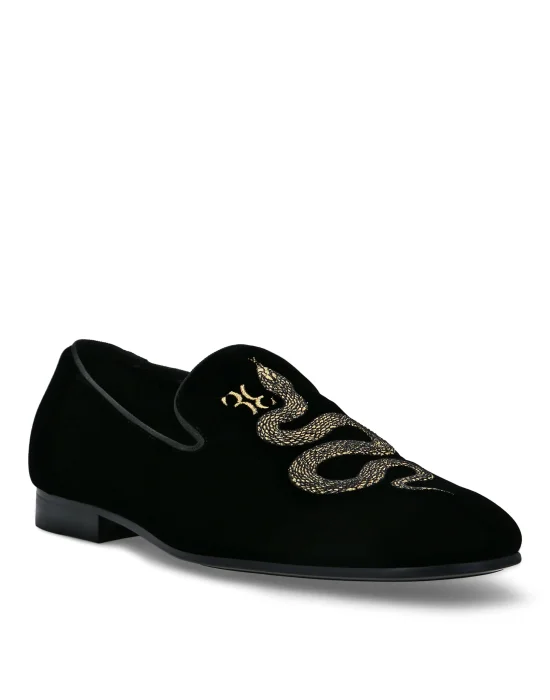 Velvet Loafers Snake