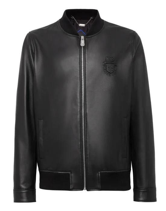 Leather Bomber  Crest