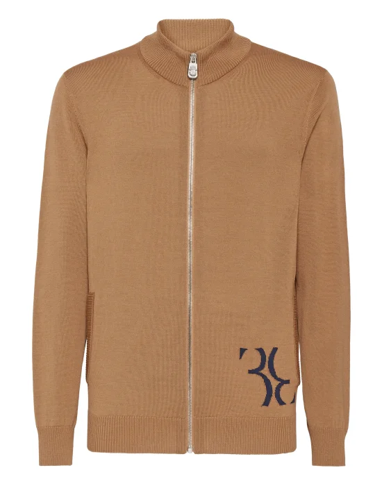 Wool and Silk Pullover full zip