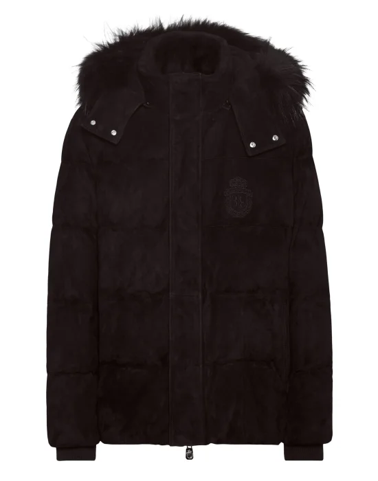 Suede Parka