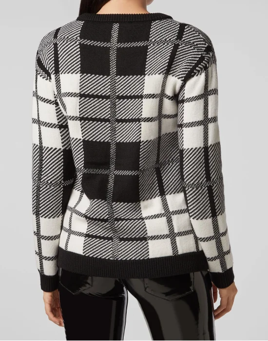 Pullover Round Neck SS Tartan