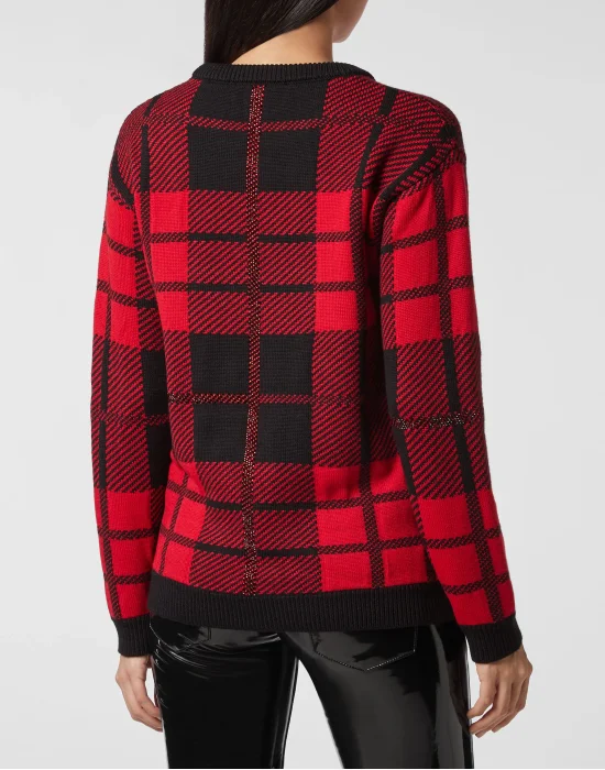 Pullover Round Neck SS Tartan
