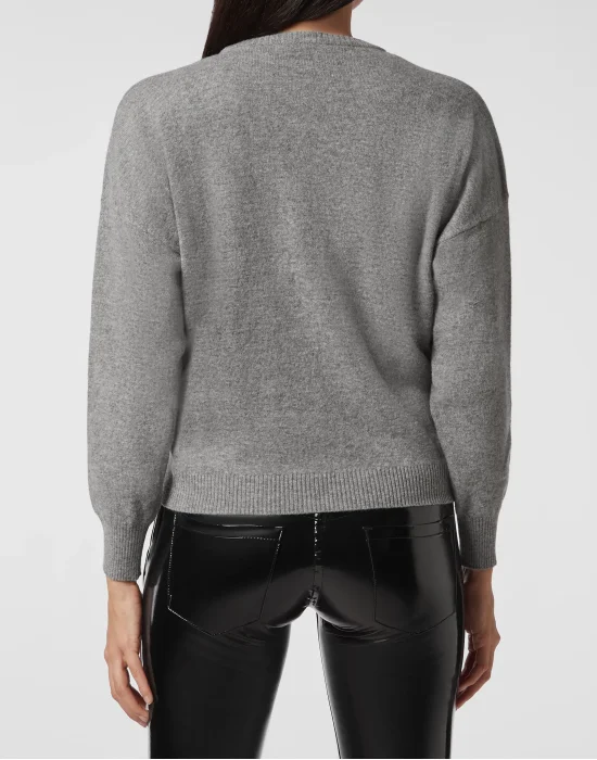 Pullover Round Neck LS Space Plein
