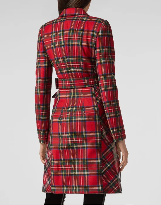 Coat Long Tartan