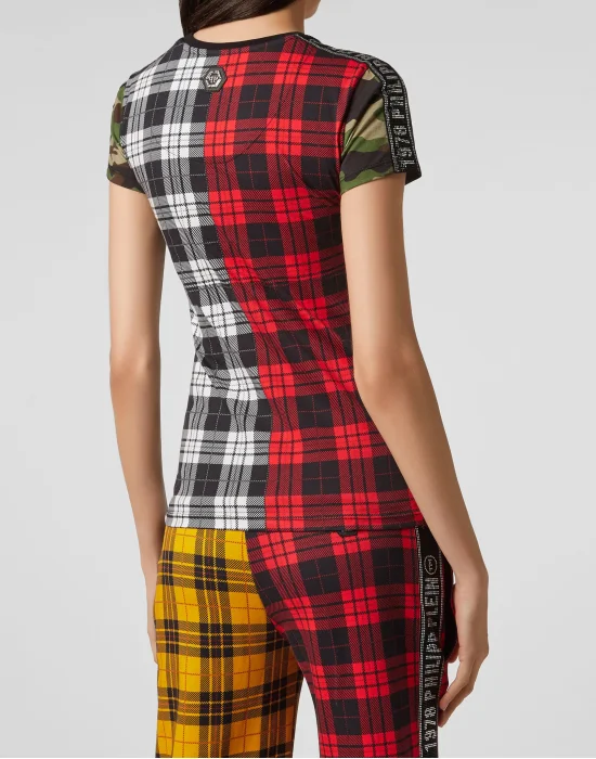 T-shirt Round Neck SS Tartan