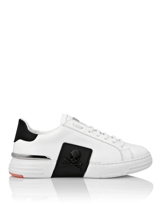 LO-TOP SNEAKERS PHANTOM KICK$ LEATHER SKULL