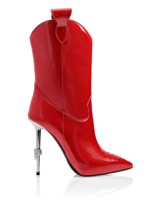 bootie high heels Cowboy