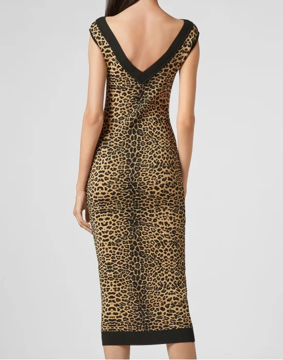 Knit Dress Maribelle Leopard