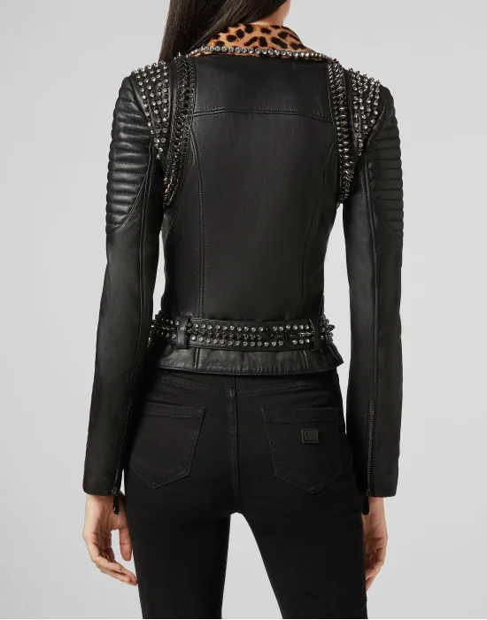 Leather Biker Leopard