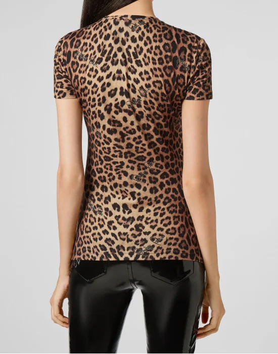 T-shirt Round Neck SS  Leopard