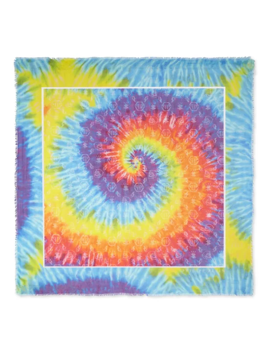 Shawl 140x140 Tie dye