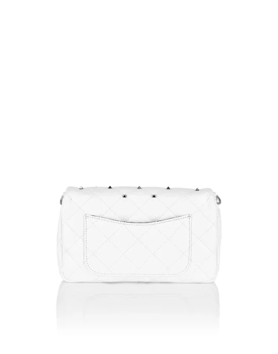 Calf Leather Mini Shoulder Bag Studs