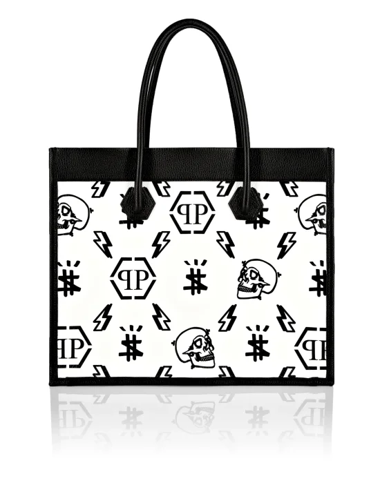 Leather Tote Bag Monogram
