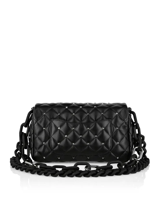 Leather Flap Bag Multicolor Brooches