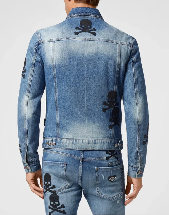 Denim Jacket Skull
