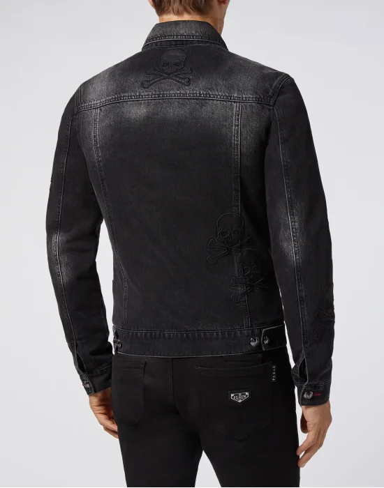 Denim Jacket Skull