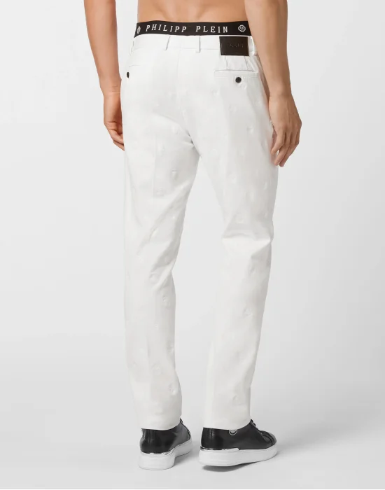 Long Trousers Embroidery Skull