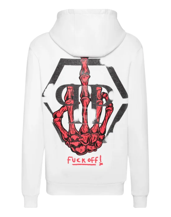 Hoodie sweatshirt print Skeleton