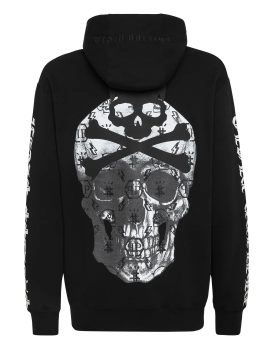 Hoodie sweatshirt print Skull